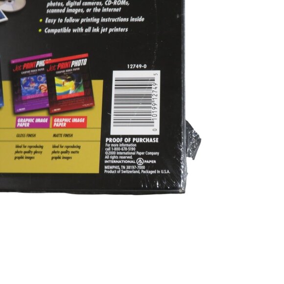 Jet Print Photo Paper Premium Gloss Finish 2-Pack for Inkjet Printer 12749-0 New - Picture 6 of 6